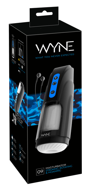 Masturbator dwusilnikowy z super silnymi funkcjami ssania i wibracjami WYNE 9