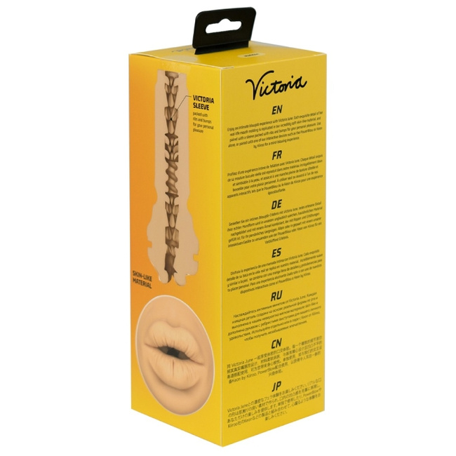 Masturbator manualny Victoria June usta kompatybilny z KIROO Powe Blow i KIROO HEON