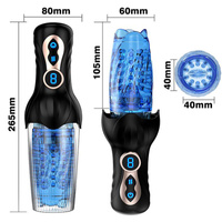 Elektroniczny automatyczny masturbator wirujący i posuwisty 9 trybów