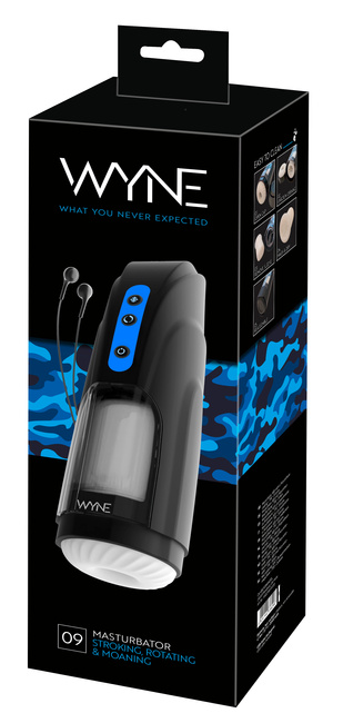 Masturbator dwusilnikowy z super silnymi funkcjami ssania i wibracjami WYNE 9