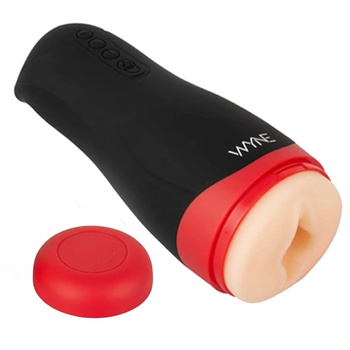 Masturbator z funkcją podgrzewania, ssania i wibracji WYNE 1